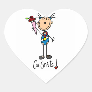 Gymnast Champion Heart Sticker