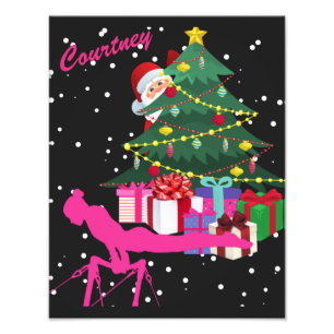 Gymnast Christmas: Santa Bring Me Gymnastics Bars  Photo Print