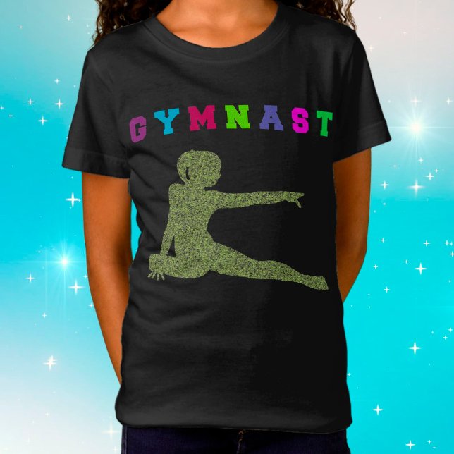 Gymnast Colorful Letters T-Shirt (Creator Uploaded)