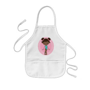 Gymnast - Cute Gymnastics African American Kids Apron