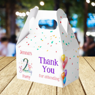 Gymnast cute kids birthday party favour box