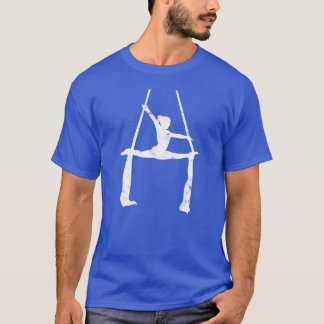 Gymnast doing aerial silk moves sports T-Shirt