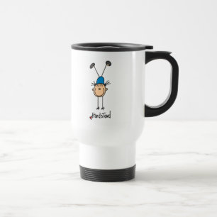 Gymnast Doing Handstands Travel Mug