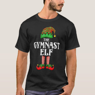 Gymnast Elf Matching Family Group Christmas Party T-Shirt