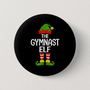 Gymnast Elf Matching Family Gymnastics Elf Squad C 6 Cm Round Badge