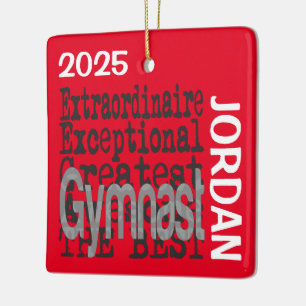 Gymnast Extraordinaire CUSTOM Ceramic Ornament
