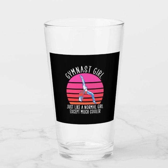 Gymnast Girl Glass (Front)