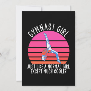 Gymnast Girl Invitation