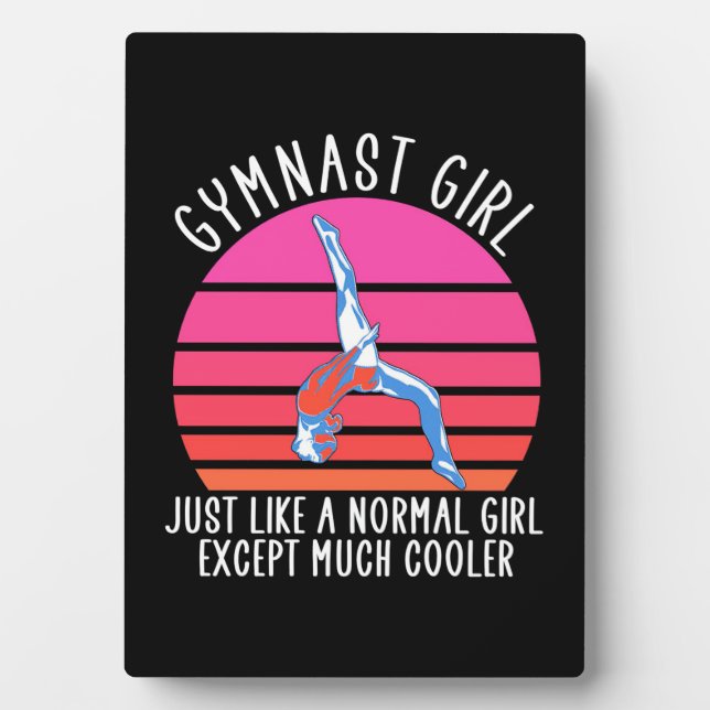 Gymnast Girl Plaque (Front)