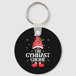 Gymnast Gnome Christmas Family Matching Group Funn Key Ring