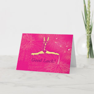 Gymnast Good Luck Card