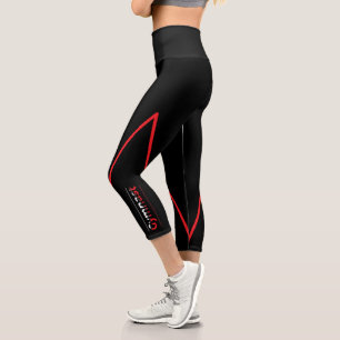 Gymnast - Gymnastics Modern Typography Arch Capri Leggings