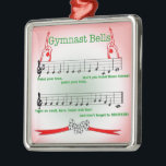 Gymnast Gymnastics Ornament Christmas Song Leotard<br><div class="desc">This ornament is so fun! It will have your gymnast and her friends singing this over and over in the gym during the holidays! Wonderful original gift for a gymnast!</div>
