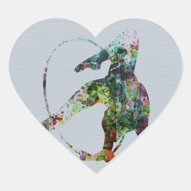 Gymnast Heart Sticker (Front)
