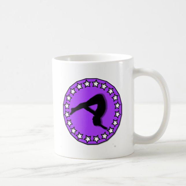 Gymnast in purple coffee mug (Right)