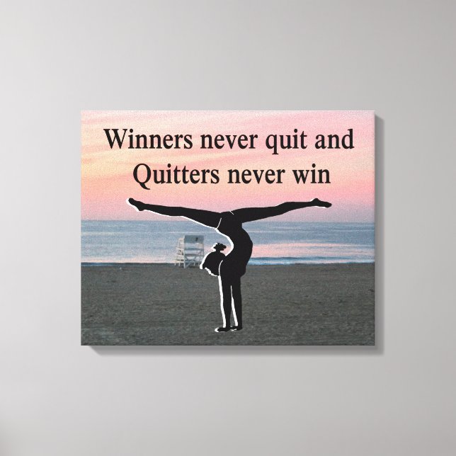 GYMNAST INSPIRATION CANVAS PRINT (Front)