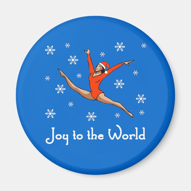 Gymnast Joy to the World Magnet (Front)
