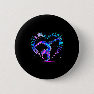 Gymnast Just A Girl Who Loves Gymnastics For Women 6 Cm Round Badge