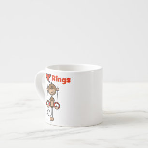Gymnast Loves Rings Espresso Cup