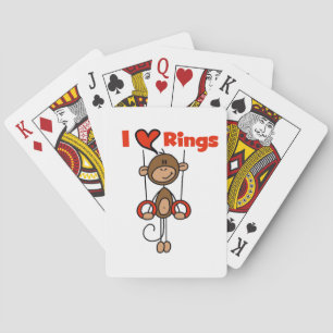 Gymnast Loves Rings Playing Cards