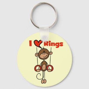 Gymnast Loves Rings Tshirts and Gifts Key Ring