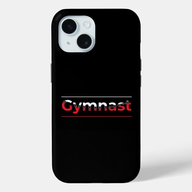 Gymnast - Minimalist Modern Gymnastics Word Case-Mate iPhone Case (Back)