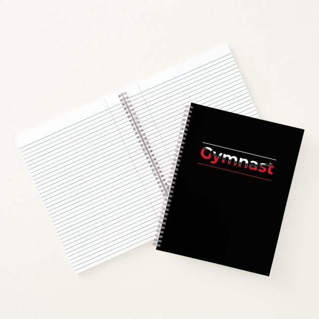 Gymnast - Minimalist Modern Gymnastics Word Notebook (Inside)