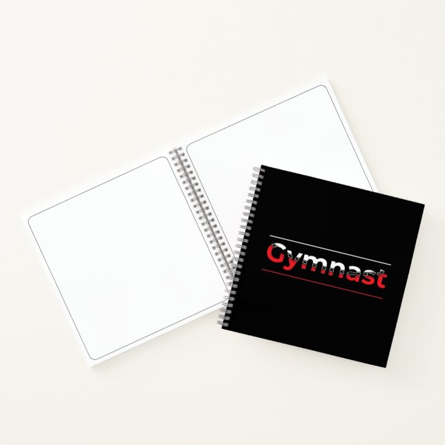 Gymnast - Minimalist Modern Gymnastics Word Notebook (Inside)