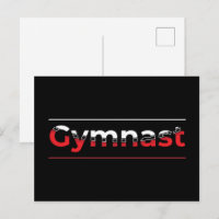 Gymnast - Minimalist Modern Gymnastics Word