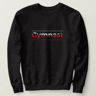 Gymnast - Minimalist Modern Gymnastics Word Sweatshirt