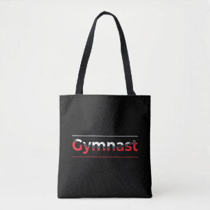 Gymnast - Minimalist Modern Gymnastics Word Tote Bag