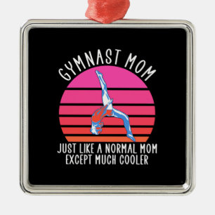 Gymnast Mum Metal Tree Decoration