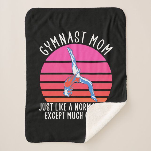 Gymnast Mum Sherpa Blanket (Front)