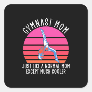Gymnast Mum Square Sticker