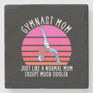Gymnast Mum Stone Coaster
