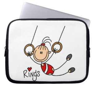 Gymnast on Rings Laptop Sleeve