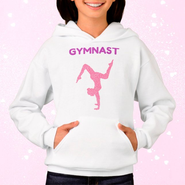 Gymnast Pink & Purple Sparkle Hoodie (Creator Uploaded)