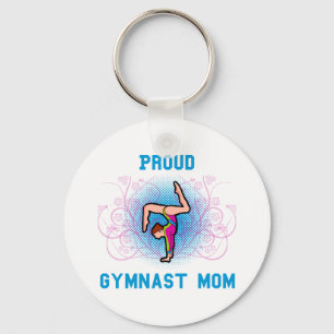 Gymnast Proud Mum Key Ring