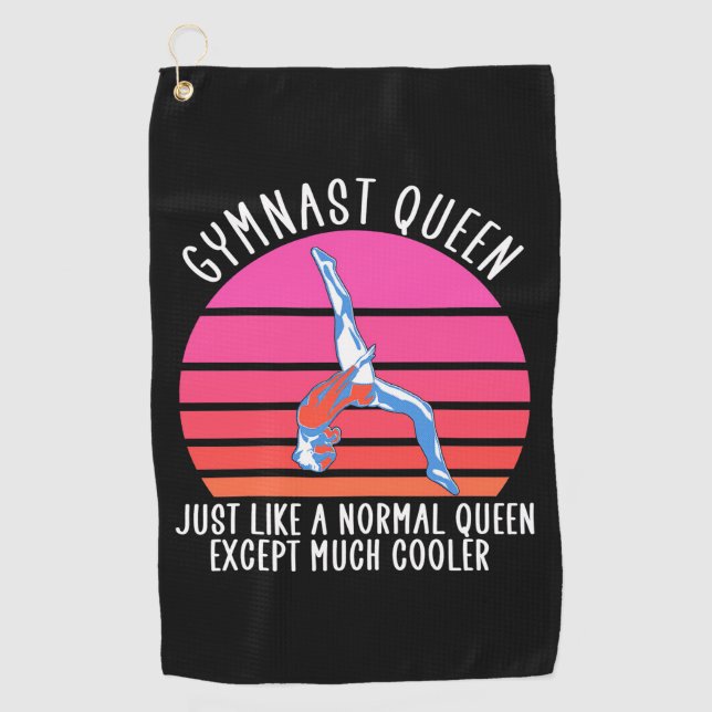Gymnast Queen Golf Towel (Front)