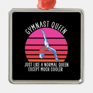 Gymnast Queen Metal Tree Decoration