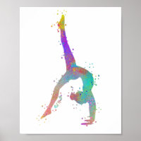 Gymnast Silhouette Art