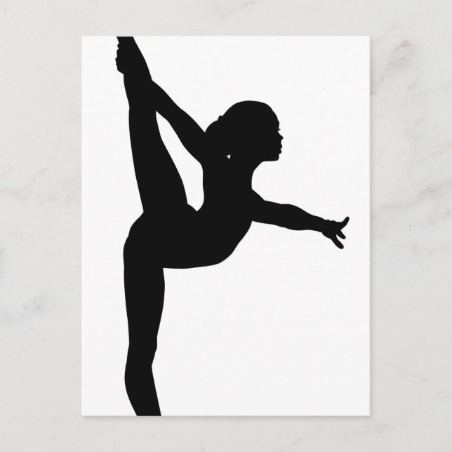 Gymnast Silhouette Postcard (Front)