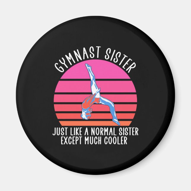 Gymnast Sister Magnet (Front)