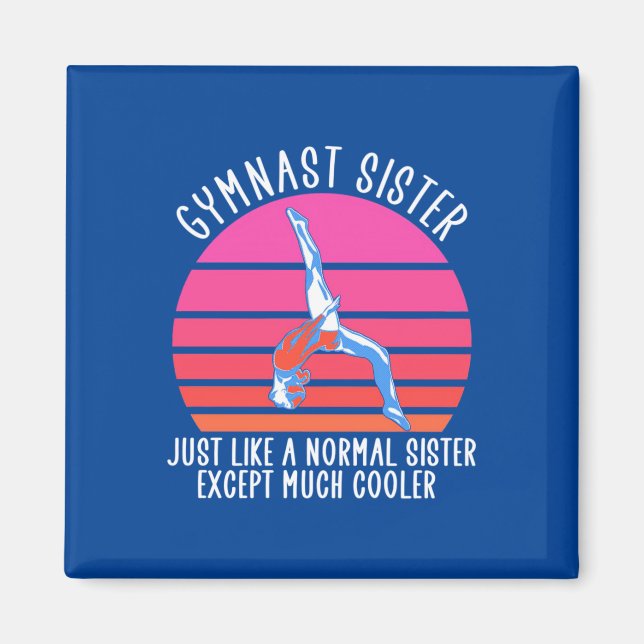 Gymnast Sister Magnet (Front)