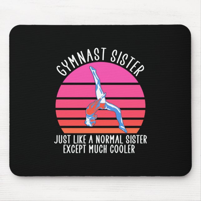 Gymnast Sister Mouse Pad (Front)