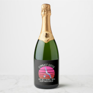 Gymnast Sister Sparkling Wine Label