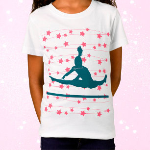 Gymnast Swirling Stars T-Shirt