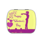 Gymnast Valentine's Day candy tin