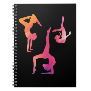Gymnast Women Rhythmic Gymnastics Colourful Notebook