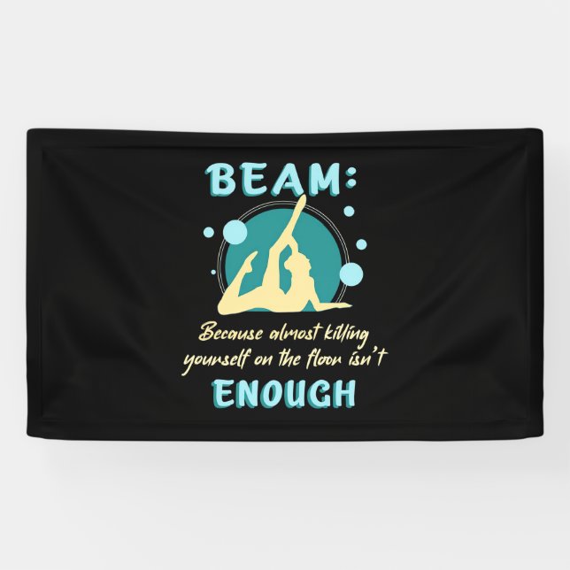 Gymnast Yourself On The Floor Banner (Horizontal)